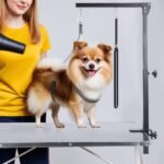 36" Dog Grooming Arm with Clamp, Adjustable Pet Grooming Table Arm with Hammock, Loop & Two No-Sit Haunch Holder, Heavy Duty Grooming Arms for Small/Medium Pets, Home - Image 8