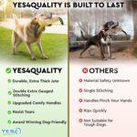 Dog Bite Tug Toy - 30x8 cm - Durable Pull Toy with 2 Soft & Strong Handles - Tough Jute Bite Pillow for Medium to Large Dogs - Ideal for Tug of War, Fetch, K9, Puppy Training & Play - by Yes4Quality - Image 4