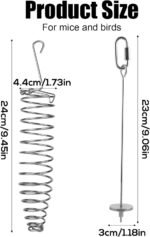 2pcs Rat Enrichment Toys, Zinc Alloy Rat Foraging Toy Chew-Proof Hanging Rodent Slow Feeder Food Basket Tool for Fruit & Vegetable Holder, Bunny, Birds, Mice Cage Accessories Puzzle Chew Toy - Image 3