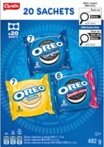 OREO, 20 Snack Packs (Individually Wrapped), 40 Cookies, School, Lunch, Travel, Gift, Birthday, Bulk Variety Pack of OREOs Original Chocolate & Double Stuf & Golden Vanilla Sandwich Cookies, 482g - Image 12
