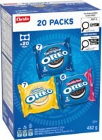 OREO, 20 Snack Packs (Individually Wrapped), 40 Cookies, School, Lunch, Travel, Gift, Birthday, Bulk Variety Pack of OREOs Original Chocolate & Double Stuf & Golden Vanilla Sandwich Cookies, 482g - Image 13