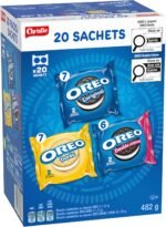 OREO, 20 Snack Packs (Individually Wrapped), 40 Cookies, School, Lunch, Travel, Gift, Birthday, Bulk Variety Pack of OREOs Original Chocolate & Double Stuf & Golden Vanilla Sandwich Cookies, 482g - Image 14