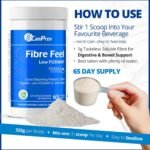 CanPrev Organic Fibre Feel Powder 325g, 65 Servings, Unflavoured & Easy to Mix, Promotes Digestive Wellness & Regularity, Quick-Dissolving & Gentle, Natural Ingredients, Perfect for Smoothies & Shakes - Image 6