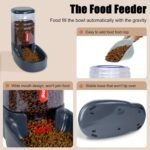 Automatic Pet Feeder Small&Medium Pets Automatic Food Feeder and Waterer Set 3.8L, Travel Supply Feeder and Water Dispenser for Dogs Cats Pets Animals - Image 4