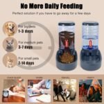 Automatic Pet Feeder Small&Medium Pets Automatic Food Feeder and Waterer Set 3.8L, Travel Supply Feeder and Water Dispenser for Dogs Cats Pets Animals - Image 6
