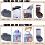 Automatic Pet Feeder Small&Medium Pets Automatic Food Feeder and Waterer Set 3.8L, Travel Supply Feeder and Water Dispenser for Dogs Cats Pets Animals - Image 7