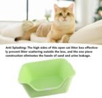 Tall Open Top Cat Litter Box, Sturdy Litter Box with High Sides and Scoop, Large Litter Boxes for Small & Big Cats, 22 X 15 X 11 Inches, Non Stick Easy Cleaning, Anti Urine - Image 6