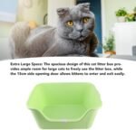 Tall Open Top Cat Litter Box, Sturdy Litter Box with High Sides and Scoop, Large Litter Boxes for Small & Big Cats, 22 X 15 X 11 Inches, Non Stick Easy Cleaning, Anti Urine - Image 7