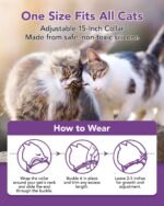 Cat Soothing Collar for Anxiety & Stress Relief, Adjustable Pheromone Band, Rapid Comfort Effect, Drug-Free, Lavender-Free, Natural Formula, 4 Pack -Grey - Image 6