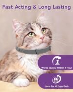 Cat Soothing Collar for Anxiety & Stress Relief, Adjustable Pheromone Band, Rapid Comfort Effect, Drug-Free, Lavender-Free, Natural Formula, 4 Pack -Grey - Image 7
