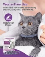 Cat Soothing Collar for Anxiety & Stress Relief, Adjustable Pheromone Band, Rapid Comfort Effect, Drug-Free, Lavender-Free, Natural Formula, 4 Pack -Grey - Image 8