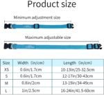 Personalized Dog Collar, Custom ID Collar Reflective Nylon Collar with Pet Name and Phone Number 4 Adjustable Sizes X-Small Small Medium Large Quick Release Buckle and D-Ring (Solid) - Image 3