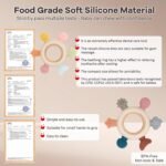 Teething Toys for Babies, 2 Pack Teether for Baby, Silicone Teething Ring for Sucking Needs, BPA Free Baby Toys 0-3-6-12 Months, Nursing Accessories Chew Gift Toys for Teething Pain Relief - Image 9