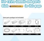 Super Large Hamster DIY 20''x12''x15'' Cage Habitat with Complete Tunnel Module (Blue) - Image 5