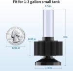 Pawfly Aquarium Nano Bio Sponge Filter Quiet Betta Fry Shrimp Foam Filter Kit with Airline Tubing for Small Fish Tank up to 12 Litre - Image 4