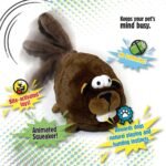 goDog Action Plush Beaver Animated Squeaky Dog Toy, Chew Guard Technology - Brown, One Size - Image 5