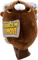 goDog Action Plush Beaver Animated Squeaky Dog Toy, Chew Guard Technology - Brown, One Size - Image 6