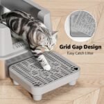 Litter Box Step/Ramp,Cat Litter Catcher Mat with Base,Pedal Step Stool with Filter Function,Waterproof & Non-Slip Kitty Litter Catcher Tray, Anti-Tracking,Easy to Clean and Protect The Floor - Image 5