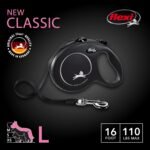 Flexi 25210787: Classic Retractable Tape Dog Leash, Blk Lg 110 Lbs 16Ft - Image 3