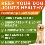 Glucosamine Treats for Dogs - Joint Supplement w/Omega-3 Fish Oil - Chondroitin, MSM - Advanced Mobility Chews - Hip & Joint - Chicken - 180 Ct - Made in USA - Image 3