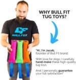 K9 Dog Bite Tug Toy - Made of Durable & Tear-Resistant French Linen - Perfect for Tug of War, Fetch & Puppy Training - Ideal for Medium to Large Dogs - Tough Pull Toy with Strong Handle & Stitching - Image 6