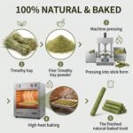 Rabbit Toys,Timothy Hay Stick for Guinea Pig Toy Bunny Chew Toys for Teeth Grinding Hamster Alfalfa Bite Treat Rabbit Molar Food Snack for Pet Rat Chinchilla Squirrel Gerbil-58PCS - Image 5