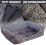 PowerKing Dog Bed Pet Bed Cat Bed Mattress Washable Pads Room Waterproof Bottom for Dogs Pets-23.6''x 16''x 5'' (Grey) - Image 7