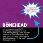 Himalayan Dog Chew Bonehead, Small Dog Chew Holder, Secures Yak Chews and Bully Sticks, Durable Nylon Dog Treat Holder, Safe Chew Toy for Puppies and Small Dogs, Safe Chewing Accessory, 1 Dog Toy - Image 6