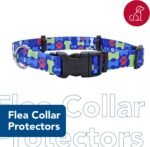 Coastal Pet SecureAway Flea Collar Protectors - Dog Flea Collar Protector - Worn with Flea Collar - Plastic Buckle for Ease - Multi Bones - 1" x 14-20" - Image 3