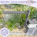 10W Powerful Aquarium Filter, Adjustable Filter for 5-20Gal Fish Tank with Biochemical Sponges, Submersible Fish/Turtle Water Filters, Filtration/Oxygenation/Water Cycle 3in1 Filter - Image 4