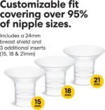 Medela Motion InBra Wearable Breast Pump, Portable Hands-free Wireless Electric Pump, Highly efficient, Lightweight, Custom fit with inserts, Rechargeable battery, Discreet, Quiet, Only 3 parts - Image 6