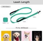 Dog Leash for Medium to Large Dogs with Two Padded Handles 5FT/6FT, Double Handle Dog Leash, Reflective Training Lead, Durable Traffic Leashes(5FT,Green) - Image 3