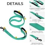 Dog Leash for Medium to Large Dogs with Two Padded Handles 5FT/6FT, Double Handle Dog Leash, Reflective Training Lead, Durable Traffic Leashes(5FT,Green) - Image 4