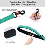 Dog Leash for Medium to Large Dogs with Two Padded Handles 5FT/6FT, Double Handle Dog Leash, Reflective Training Lead, Durable Traffic Leashes(5FT,Green) - Image 5