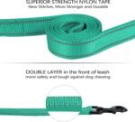 Dog Leash for Medium to Large Dogs with Two Padded Handles 5FT/6FT, Double Handle Dog Leash, Reflective Training Lead, Durable Traffic Leashes(5FT,Green) - Image 6
