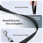 rabbitgoo Dog Harness Small Breed and Leash, Step in Soft Light Puppy Vest, Breathable Mesh No Pull Pet Harness, Reflective for Safe Easy Walking, Black XXS - Image 9