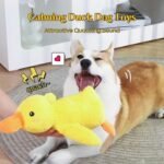 Calming Duck Toy for Dogs, 18″×15″ Large Duck Dog Toy with Quack-Quack Sound, The Mellow Dog Calming Duck, Bright Yellow - Image 3