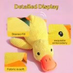 Calming Duck Toy for Dogs, 18″×15″ Large Duck Dog Toy with Quack-Quack Sound, The Mellow Dog Calming Duck, Bright Yellow - Image 5