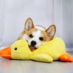 Calming Duck Toy for Dogs, 18″×15″ Large Duck Dog Toy with Quack-Quack Sound, The Mellow Dog Calming Duck, Bright Yellow - Image 7