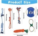 Dog Rope Toys for Small Dogs Aggressive Chewers, 100% Natural Cotton, 6 Pack for Fun and Teeth Cleaning Chew Tug of War Interactive Training Rope Toys for Puppy to Small Dogs - Image 6