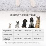 Washable Plush Dog Bed Crate Mat, Deluxe Soft Pet Cushion Pad with Anti-Slip Bottom, Thick Cozy Kennel Mattress for Large Medium Small Dogs and Cats(Dark Grey, 102Lx68Wx10H cm) - Image 8