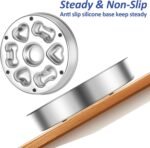 1Pcs 304 Stainless Steel Slow Feeder Dog Bowl – 4-Cup Metal Anti-Gulping Dog Food Bowl with Non-Slip Base, Shallow Design for Small, Medium & Large Dogs to Prevent Bloat – Dishwasher Safe - Image 5