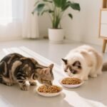 Ceramic Cat Food Bowl, Colorful Cat Bowls Whisker-Friendly, 5.9" Shallow Wide Kitten Plates, Easy to Clean Indoor Feeding Dishes - Image 8