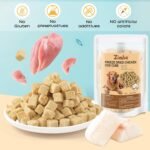 Freeze Dried Chicken Cod Pet Treats, High Protein Pet Food for Dogs Cats, Healthy Limited Ingredient Chicken Cod Fish Cube - Image 3