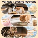 Freeze Dried Chicken Cod Pet Treats, High Protein Pet Food for Dogs Cats, Healthy Limited Ingredient Chicken Cod Fish Cube - Image 4