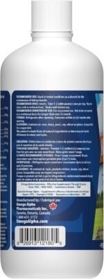 Kidney Health Supplements, Detox Cleanse, Body Detox Drink, Herbal Diuretic Support Maintenance, Daily Kidney Cleanse Flush, Manufactured in Canada, Omega Alpha 500ml, Cherry Flavor - Image 4