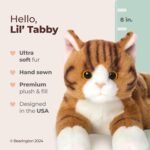 Bearington Lil' Tabby Small Plush Stuffed Animal Orange Striped Tabby Cat, Kitten 8 inches - Image 3