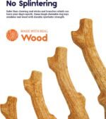 Petstages Super Dogwood Durable Dog Chew Toy, Medium - Long Lasting Chew Sticks Made of Natural Wood - USA Made - Image 6