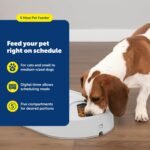 PetSafe 5-Meal Automatic Dog and Cat Feeder, Dispenses Dog Food or Cat Food, Digital Clock - Image 3