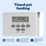 PetSafe 5-Meal Automatic Dog and Cat Feeder, Dispenses Dog Food or Cat Food, Digital Clock - Image 5